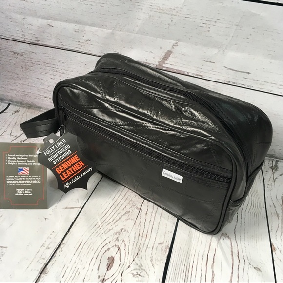 Embassy Other - New Men's black leather overnight / weekend bag